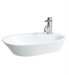 Laufen H8168030001041 Palomba 23 5/8" Vessel Bathroom Sink in White with One Tab Hole