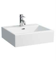 Laufen H8174310001 Living City 19 5/8" Wall Mount Rectangular Bathroom Sink in White