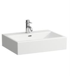 Laufen H817433000U Living City 23 5/8" Wall Mount Rectangular Bathroom Sink in White