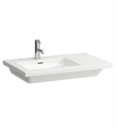 Laufen H817438000U Living Square 29 1/2" Wall Mount Rectangular Bathroom Sink with Left Basin in White