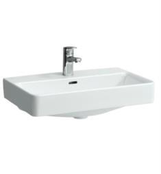 Laufen H818959000U Pro S 23 5/8" Wall Mount Rectangular Bathroom Sink with Overflow in White