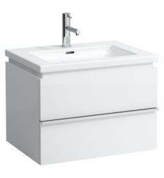 Laufen H4012120754631 Case 25 3/8" Wall Mount Single Sink Bathroom Vanity Base in White