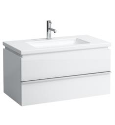 Laufen H4012620754631 Case 35 1/4" Wall Mount Single Sink Bathroom Vanity Base in White