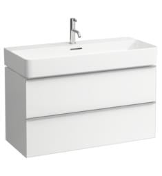 Laufen H4102021601001 Space 36 7/8" Wall Mount Single Sink Bathroom Vanity Base in Matte White