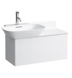 Laufen H4254010301701 Ino 30 3/8" Wall Mount Single Sink Bathroom Vanity Base with One Drawer in Matte White