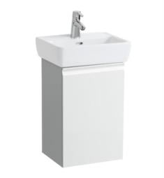 Laufen H483010954631 Pro 15" Wall Mount Single Sink Bathroom Vanity Base with One Door in White