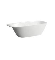 Laufen H230302000000U Ino 70 7/8" Solid Surface Freestanding Bathtub with Slot Overflow and Integrated Head Rest in White