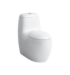 Laufen H8239704000001 Alessi One 29 3/8" Dual Flush Floor Mount Round Water Closet Bowl in White with LCC