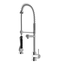 VIGO VG02007 Zurich 27 1/4" Single Handle Pull-Down Kitchen Faucet
