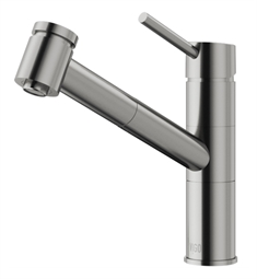 VIGO VG02021ST Branson 8 3/4" Single Handle Pull-Out Spray Kitchen Faucet in Stainless Steel