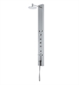 VIGO VG08001 Dilana 66 7/8" Thermostatic Shower Panel System with Adjustable Handheld Dual Shower in Stainless Steel
