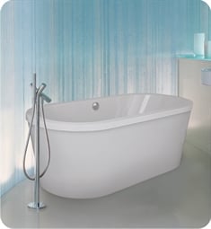 Hydro Systems EST6632A Designer Estee 66" Acrylic Freestanding Oval Bathtub