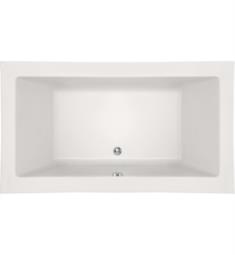 Hydro Systems LAC7254A Designer Lacey 72" Acrylic Drop-In Rectangular Bathtub with 95 Gallons
