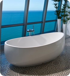 Hydro Systems MPI6036A Designer Picasso 60" Acrylic Free Standing Oval Bath Tub