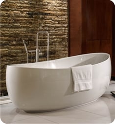Hydro Systems MPI7240A Designer Picasso 72" Acrylic Free Standing Oval Bath Tub