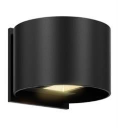 DALS Lighting LEDWALL002D-BK 1 Light 4 5/8" Round Directional LED Wall Sconce