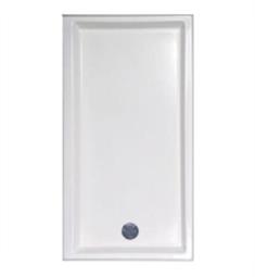 Hydro Systems HPA.6030E-LH 60" Rectangular Acrylic Shower Base with Integrated Tiling Flange and Left End Drain