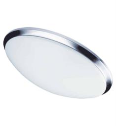 Dainolite CFLED-L1522-PC LED 1 Light 15" LED Flush Mount Ceiling Light in Polished Chrome with White Shade