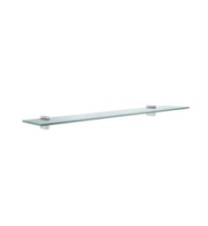 Smedbo AK347 Air 24" Wall Mount Frosted Glass Shelf in Polished Chrome