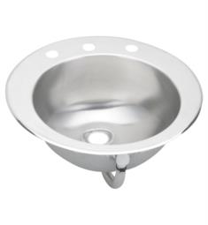 Elkay LLVR19 19" Single Bowl 18 Gauge Stainless Steel Drop-in Bathroom Sink in Lustrous Satin