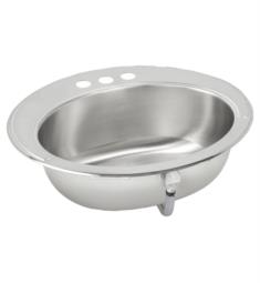 Elkay LLVR1916 19 5/8" Single Bowl 18 Gauge Stainless Steel Drop-in Bathroom Sink in Lustrous Satin