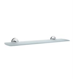 Smedbo NK347 Studio 24" Wall Mount Frosted Glass Shelf in Polished Chrome