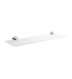 Smedbo YK347 Time 24" Wall Mount Frosted Glass Shelf in Polished Chrome