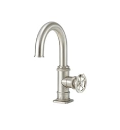 California Faucets 8609W-1 Steampunk Bay 11 7/8" Single Wheel Handle High Spout Bathroom Sink Faucet