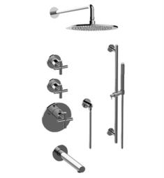 Graff GL3.J12ST-C17E0 M.E./M.E. 25 M-Series Thermostatic Tub and Shower Faucet with Cross Handle and Handshower