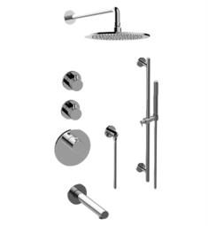 Graff GL3.J12ST-RH0 M.E./M.E. 25 M-Series Thermostatic Tub and Shower Faucet with Round Knob Handle and Handshower
