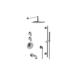 Graff GL3.612ST-LM44E0 Ametis M-Series Full Thermostatic Shower System with Diverter Valve and Lever Handle