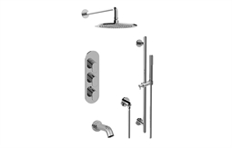 Graff GL3.612WT-LM44E0 Ametis M-Series Full Thermostatic Shower System with Diverter Valve and Lever Handle