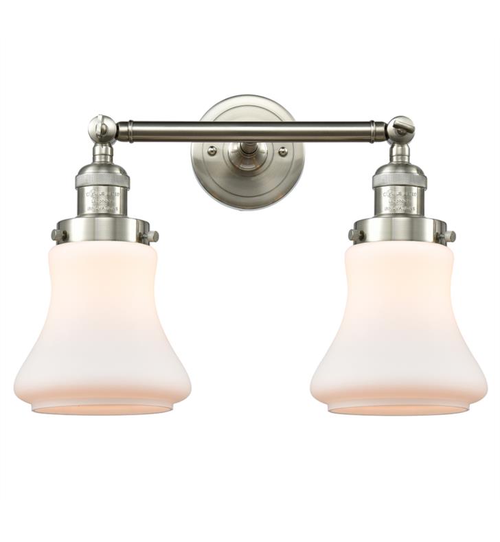 Innovations 208-AC-G191-LED 2 Light Vintage Dimmable LED Bathroom Fixture Antique Copper 