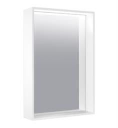 Keuco 330971050 Plan 18 1/8" Wall Mount Rectangular Aluminum Framed Light Mirror with Adjustable Light Color