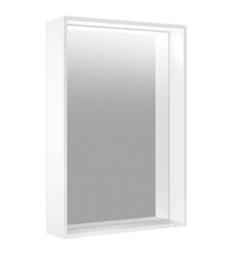 Keuco 07897171050 Plan 18 1/8" Wall Mount Rectangular Aluminum Framed Light Mirror with Adjustable Light Color in Anodized Aluminum