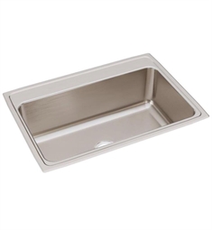 Elkay DLR312210 Lustertone 31" Single Bowl Drop-In Stainless Steel Kitchen Sink