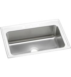 Elkay DLRS332210 Lustertone 33" Single Bowl Drop-In Stainless Steel Kitchen Sink