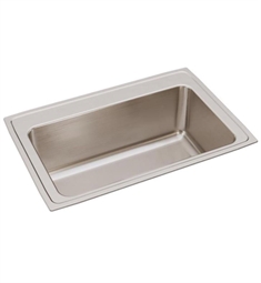 Elkay DLRS332212 Lustertone 33" Single Bowl Drop-In Stainless Steel Kitchen Sink