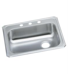 Elkay GECR2521R Celebrity 25" Single Bowl Drop-In Stainless Steel Kitchen Sink with Rear Right Drain Placement