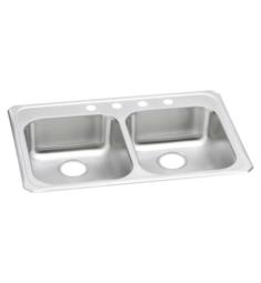 Elkay GECR3321 Celebrity 33" Double Bowl Drop-In Stainless Steel 50/50 Kitchen Sink with SoundGuard Technology