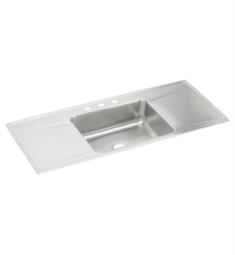 Elkay ILR5422DD Lustertone 54" Single Bowl Drop-In Stainless Steel Kitchen Sink with Drainboard