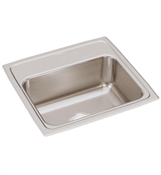 Elkay LR1918 Lustertone 19" Single Bowl Drop-In Stainless Steel Kitchen Sink