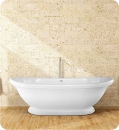 Hydro Systems GEO7035H Metro Georgetown 69" Hydroluxe Solid Surface Freestanding Oval Bathtub