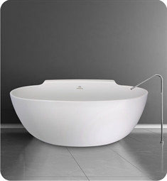Hydro Systems GUT5836H Metro Guthrie 58" Hydroluxe Solid Surface Freestanding Oval Bathtub