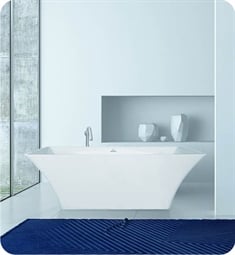 Hydro Systems HYD6834H Metro Hyde 67 1/2" Hydroluxe Solid Surface Freestanding Rectangular Bathtub