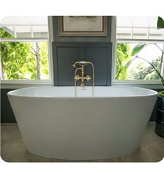 Hydro Systems NEW6631H Metro Newbury 66" Hydroluxe Solid Surface Free Standing Oval Bathtub