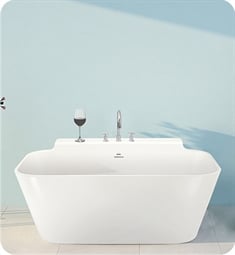 Hydro Systems RIC5736H Metro Richmond 57" Hydroluxe Solid Surface Freestanding Rectangle Bathtub