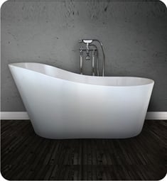 Hydro Systems ROD6132H Metro Rodeo 61" Hydroluxe Solid Surface Freestanding Rectangle Bathtub