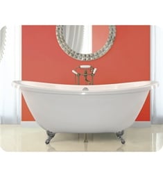 Hydro Systems AND7238STO Ston Andrea 72" Hydroluxe Solid Surface Freestanding Clawfoot Oval Bathtub