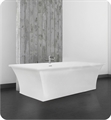 Hydro Systems SCHR7036A Studio Charlize 70" Acrylic Freestanding Rectangular Bathtub